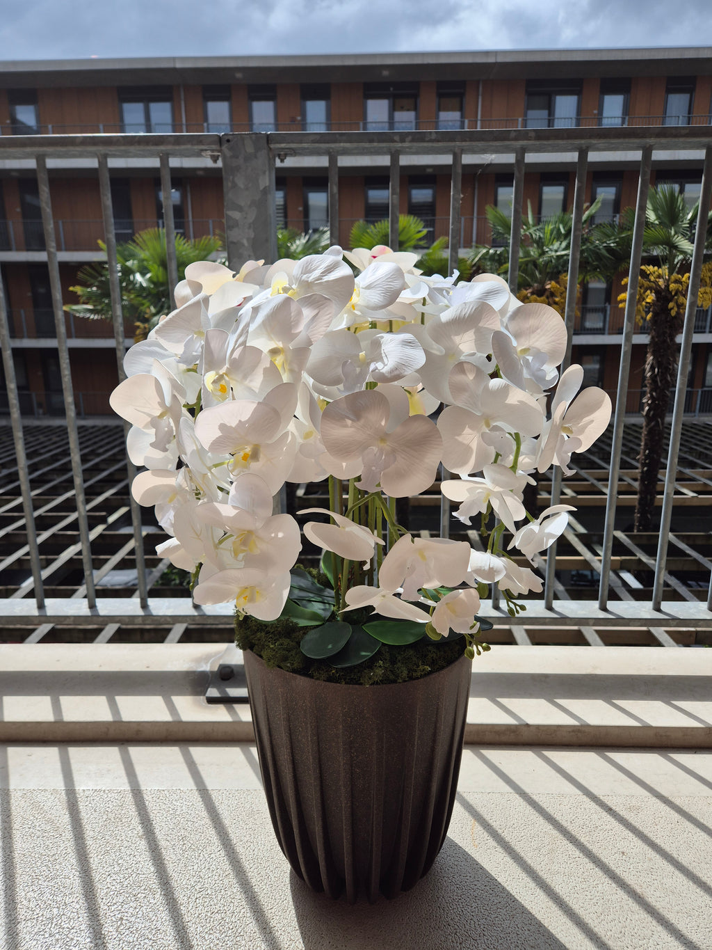 Witte Spiegel Orchideedecoratie