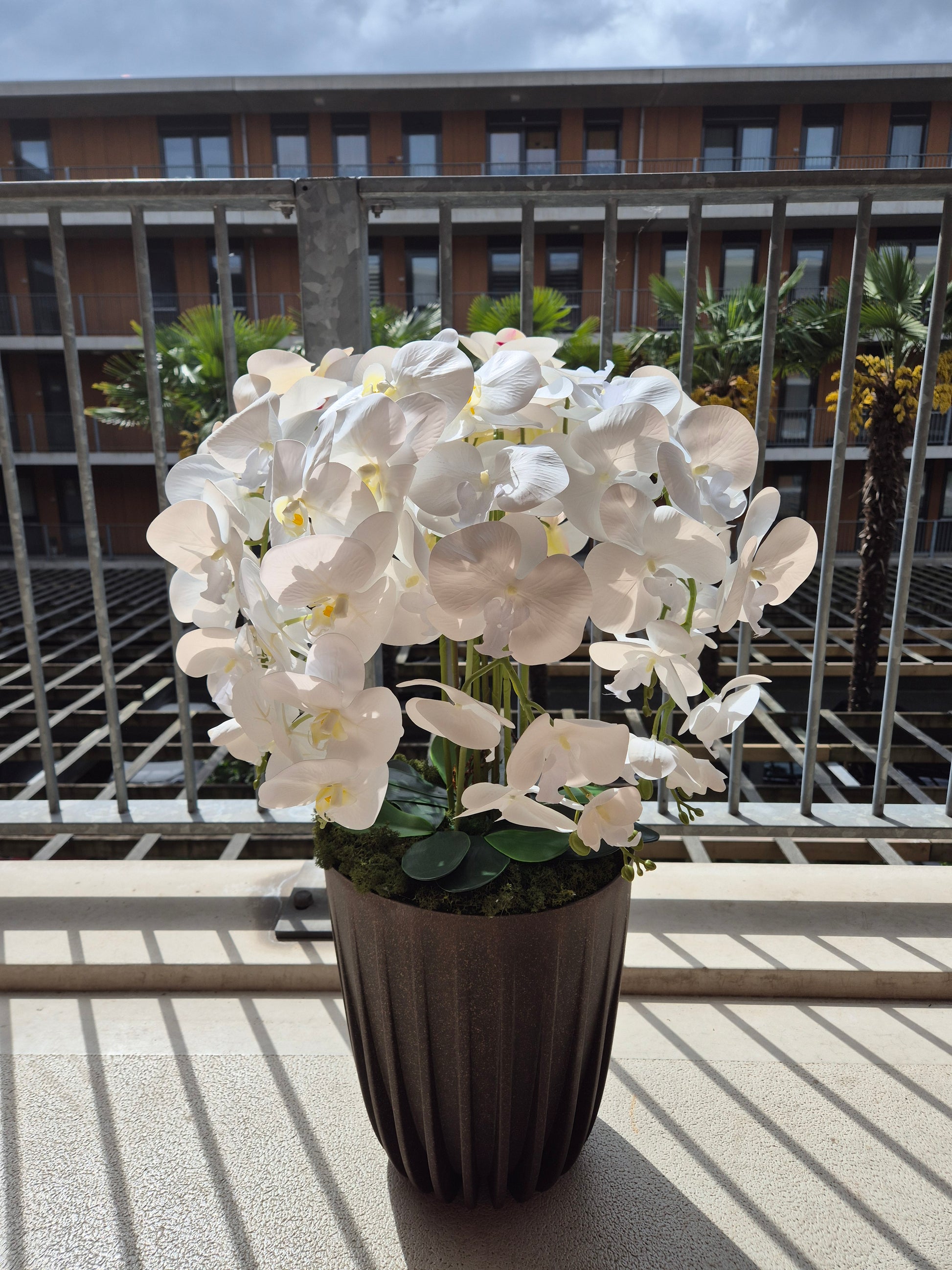 Witte Spiegel Orchideedecoratie